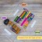 BAZIC Pencil Case Multipurpose Utility Box Ruler Length - Clear